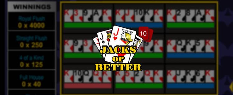 Jacks or Better 10 | Multi Hand Video Poker - Online Video Poker